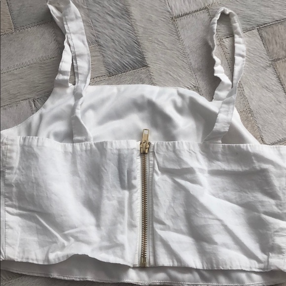 Princess Polly white buttoned skort set - Picture 2 of 8